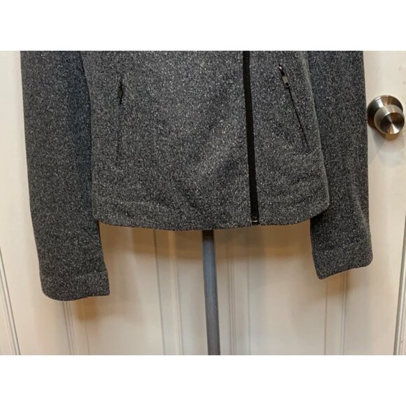 Catherine Malandrino Gray Speckled Asymmetrical Zip-Up Jacket Sze XL NWT! $180 - Picture 3 of 9